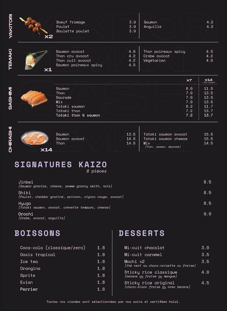 Kaizo - Menu Image 3